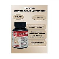 картинка Сустастерон для снижения воспалительного процесса в суставах 500 мг №60 капс (Silver Hiller) в Зеленой аптеке