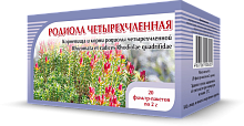 картинка Красная щетка (Родиола четырехчленная)  №20 ф/пакетов по 2 г. от Зеленой аптеки