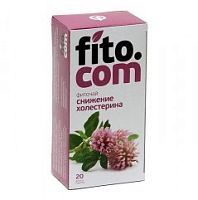 картинка FITO чай СНИЖЕНИЕ ХОЛЕСТЕРИНА  20 ф/пакетов по 2г в Зеленой аптеке