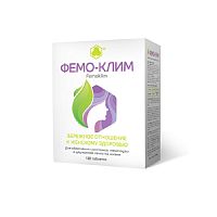 картинка Фемо-Клим (для облегчения симптомов менопаузы) №120 таб в Зеленой аптеке