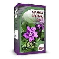 картинка Мальва лесная лист (просвирник) 50г от Зеленой аптеки