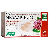 картинка Эвалар БИО чай для сердца и сосудов 1,5г №20ф/п в Зеленой аптеке