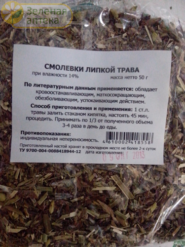 Смолевка липкая трава 50г в Зеленой аптеке. Изображение № 1