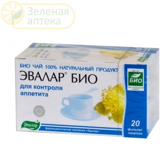Эвалар Био чай для контроля аппетита 1,5г №20 ф/пакетов в Зеленой аптеке. Изображение № 1
