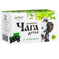 картинка Фиточай Целебная чага Алтая с смородиной (Алфит) в Зеленой аптеке