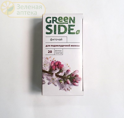 Фиточай для поджелудочной железы GREEN SIDE 20 ф/пакетов по 2г в Зеленой аптеке. Изображение № 1