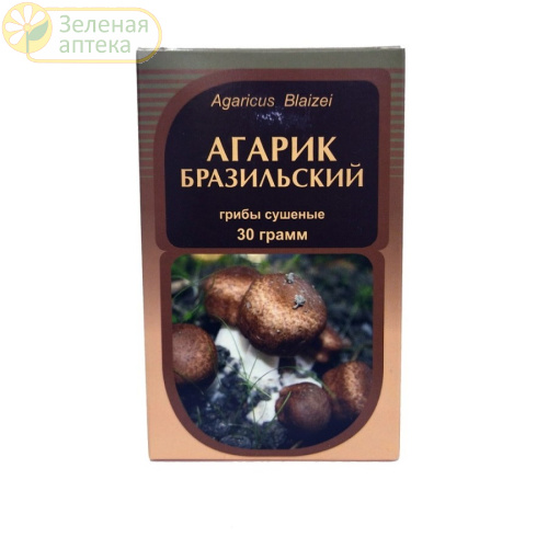Агарик бразильский 30 гр (грибы сушеные) в Зеленой аптеке. Изображение № 1