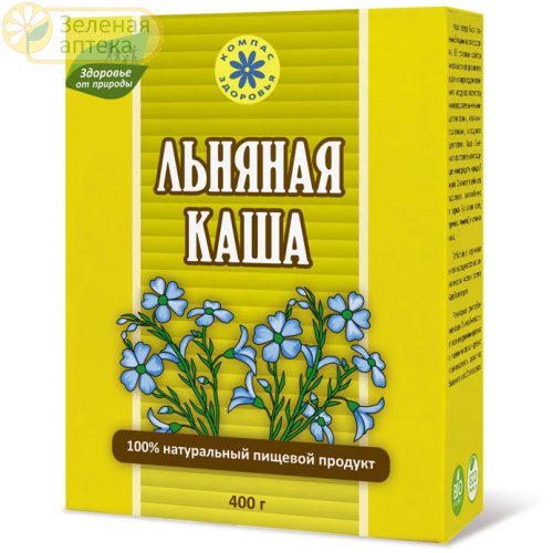 Каша льняная "Льняная" 400гр в Зеленой аптеке. Изображение № 1