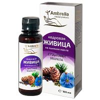 картинка Живица кедровая на льняном масле с пантами марала 100мл (Амбрелла)