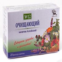 картинка Фиточай Алтайский №12 ОЧИЩАЮЩИЙ №20 ф/пакетов (У-Фарма) в Зеленой аптеке