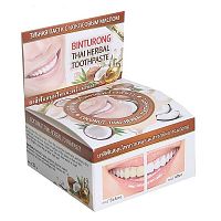 картинка Зубная паста Binturong coconut thai herbal с кокосовым маслом 33гр