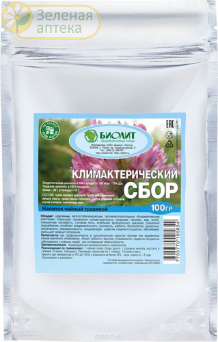 Сбор климактерический "Биолит" 100 гр в Зеленой аптеке. Изображение № 1