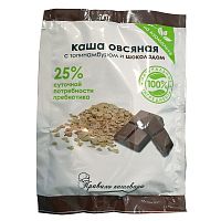 картинка Каша ОВСЯНАЯ с топинамбуром ШОКОЛАД (изомальт) 48г 1 шт