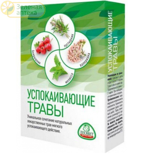 Успокаивающие Травы 0,55г №30 таб (Леовит) в Зеленой аптеке. Изображение № 1