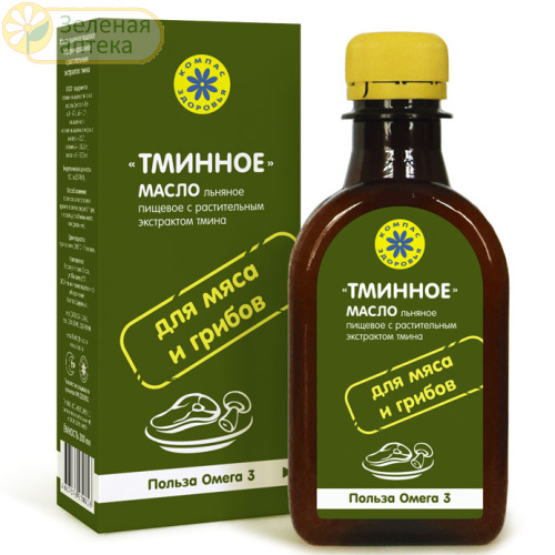 Масло льняное ТМИННОЕ 200мл (Компас здоровья) в Зеленой аптеке. Изображение № 1