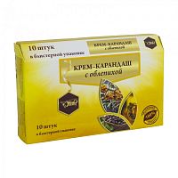 картинка Крем-карандаш с облепихой №10 суппозитории (ЖИВА)