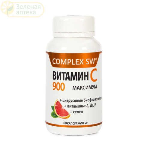 Витамин С 900 максимум (Complex SW) №60 капс (Оптисалт) в Зеленой аптеке. Изображение № 1
