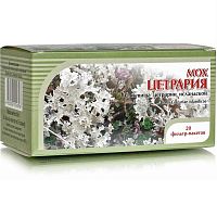 картинка Цетрария ( мох исландский ) 20 ф/пакетов от Зеленой аптеки