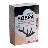 картинка Секрет Бобра с пантами алтайского марала №30 капс Быстрое восстановление в Зеленой аптеке