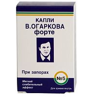 картинка Капли В.Огаркова №5 Форте (при запорах) 50мл в Зеленой аптеке