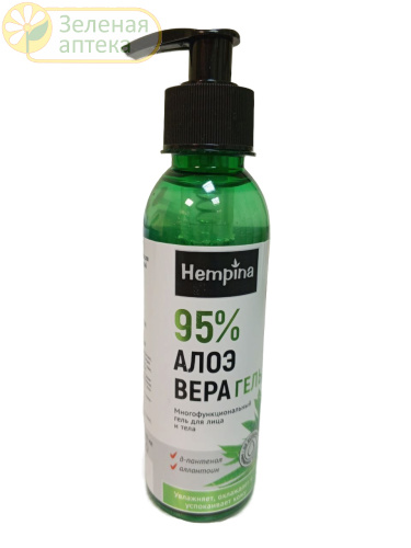 Алоэ вера гель для лица и тела Hempina 200мл (Компас здоровья) в Зеленой аптеке. Изображение № 1