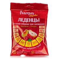 картинка Леденцы травяные (малина, груша) 15 шт